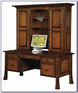 Image result for White Wood Desk with Hutch