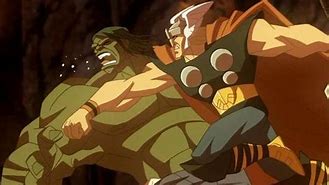 Image result for Hulk vs Thor Animated Movie