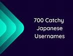 Image result for Japanese Usernames