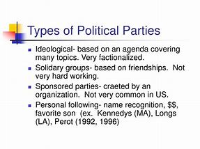Image result for Types of Political Parties
