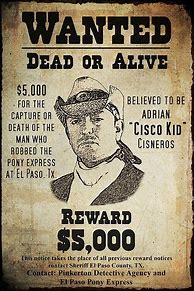 Image result for Old West Themed Wanted Poster