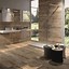Image result for Bathrooms with Dark Wood Look Tile