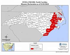 Image result for North Carolina Hurricane Map