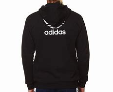 Image result for Adidas Black Hoodie Gold Trefoil