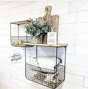 Image result for Wire Basket Shelves