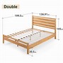 Image result for Wood Double Bed Frame