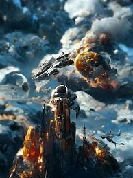 Image result for Epic Space Battle Over Planet