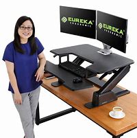 Image result for Height Adjustable Sit-Stand Desk