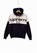 Image result for Black and White Supreme Hoodie