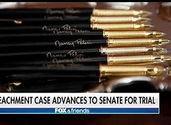 Image result for Pelsoi Signing Impeachment Pens