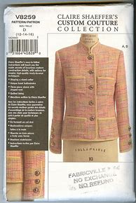 Image result for Chanel Jacket Sewing Pattern