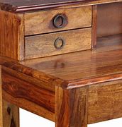 Image result for Solid Wood Desk with Drawers Carvings Punch Books