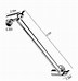 Image result for Shower Head Extension Arm 450Mm