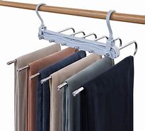 Image result for Space-Saving Hangers for Pants