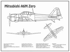 Image result for A6M Zero Blueprints