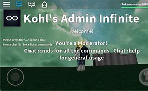 Image result for Roblox Kohl's Admin Command
