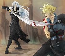 Image result for Cloud vs Sephiroth FF7