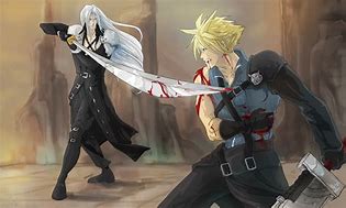Image result for Lawrence Painting Cloud vs Sephiroth
