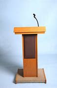 Image result for Wood Podium with Microphone