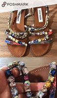 Image result for Women's Slir Sandals Slirs Glitter Crystal Sequined Jeweled Flat Sandals Outdoor Slirs Sequins Flat Heel Open Toe Casual Daily PU Loafer Summer Black