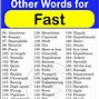 Image result for Act Fast Synonym