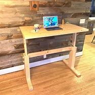 Image result for Stand Up Sit Down Computer Desk