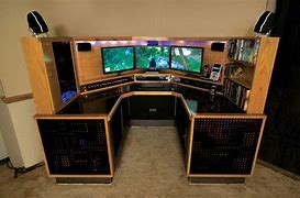 Image result for Cool Computer Desk with Storage