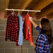 Image result for Small Hang Clothes Rack for Wall