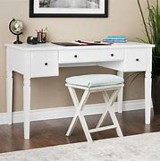 Image result for Litfad White Desk with Drawers