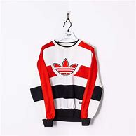 Image result for Red Adidas Sweatshirt Black Letters