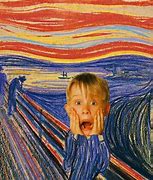 Image result for Screaming Man Painting