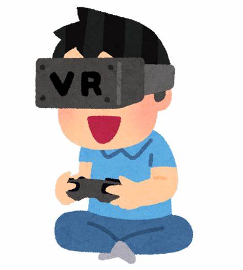 VRゲームをプレイする人のイラスト | かわいいフリー素材集 いらすとや