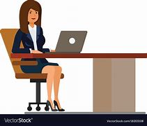 Image result for Cartoon People Working at Desk