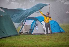 Image result for Setting Up Tent in Rain