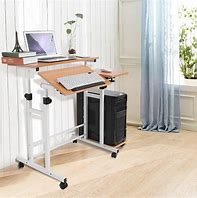 Image result for Height Adjustable Standing Desk Wood