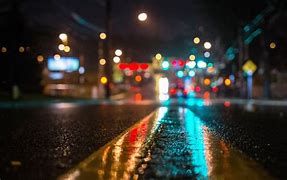 Image result for Rainy City at Night