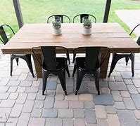 Image result for DIY Outdoor Dining Table