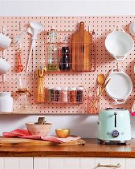 Image result for Pegboard Kitchen Wall