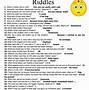 Image result for Simple Word Riddles with Answers