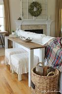 Image result for farmhouse sofa table