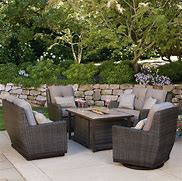 Image result for Patio Furniture with Fire Pit Sets