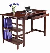 Image result for Wood Writing Desk with Shelves