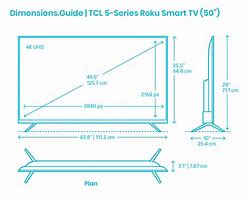 Image result for 50 Flat Screen TV Dimensions