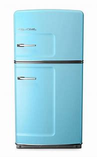 Image result for Image of Big Chill Blue Refrigerator