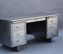 Image result for Old Metal Desk