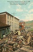 Image result for Johnstown Flood 1889 Debris