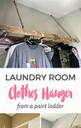 Image result for Laundry Room Ladder Clothes Hanger