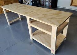 Image result for Handmade Wooden Desk with Cubby
