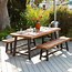 Image result for Wood Outdoor Resturant Bench