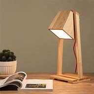 Image result for Wooden Desk Lamp